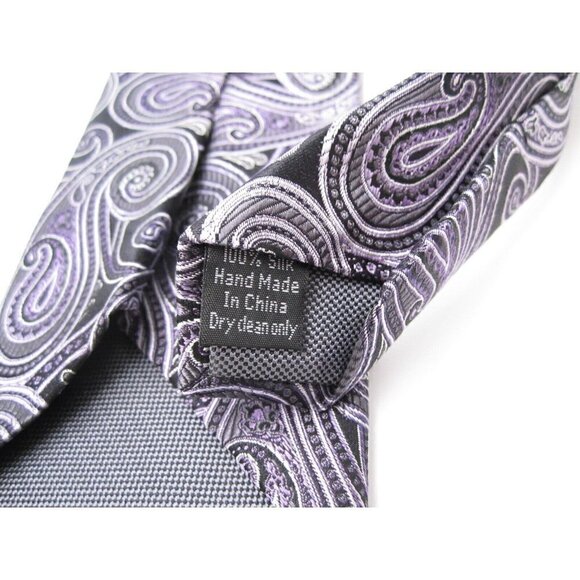 New W/ Tag Pronto Uomo Couture Paisley Silk Neck Tie (T18) - Picture 6 of 6